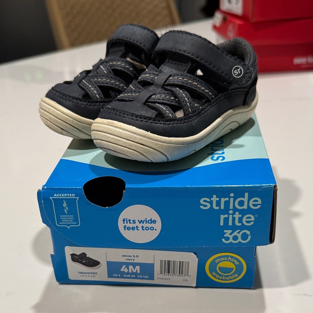 Stride Rite Navy/Grey Toddler Sneakers